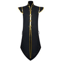 Mens  Medieval Viking Vest Long Vest Renaissance Sleeveless Jacket Knight Surcoat With Buttons Halloween Carnival Party Uniform