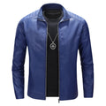 Pu Coat Men Coats Faux Leather Jackets Stand Collar Zipper Y2k Streetwear Jacket Zipper Splice Outerwear Motorcycle 2026 Spring