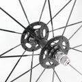 Newest Pink Color 700C Track Fixed Gear Bike 3K UD 12K Full Carbon Fibre Tubular Clincher Tubeless Rims Carbon bicycle wheelset