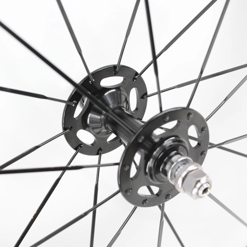 Newest Pink Color 700C Track Fixed Gear Bike 3K UD 12K Full Carbon Fibre Tubular Clincher Tubeless Rims Carbon bicycle wheelset