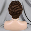 613 Blonde Pixie Cut Short Bob Loose Wave Human Hair Wigs Chocolate Brown Short Bob 13x4 Transparent Lace Front Wigs Preplucked
