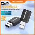 Comfast 1300Mbps Wifi Adapter Dual Band 2.4&5.8G USB3.0 Receive Para PC RTL8812BU /Launch for Windows Mac CF - 812AC | SAMAG
