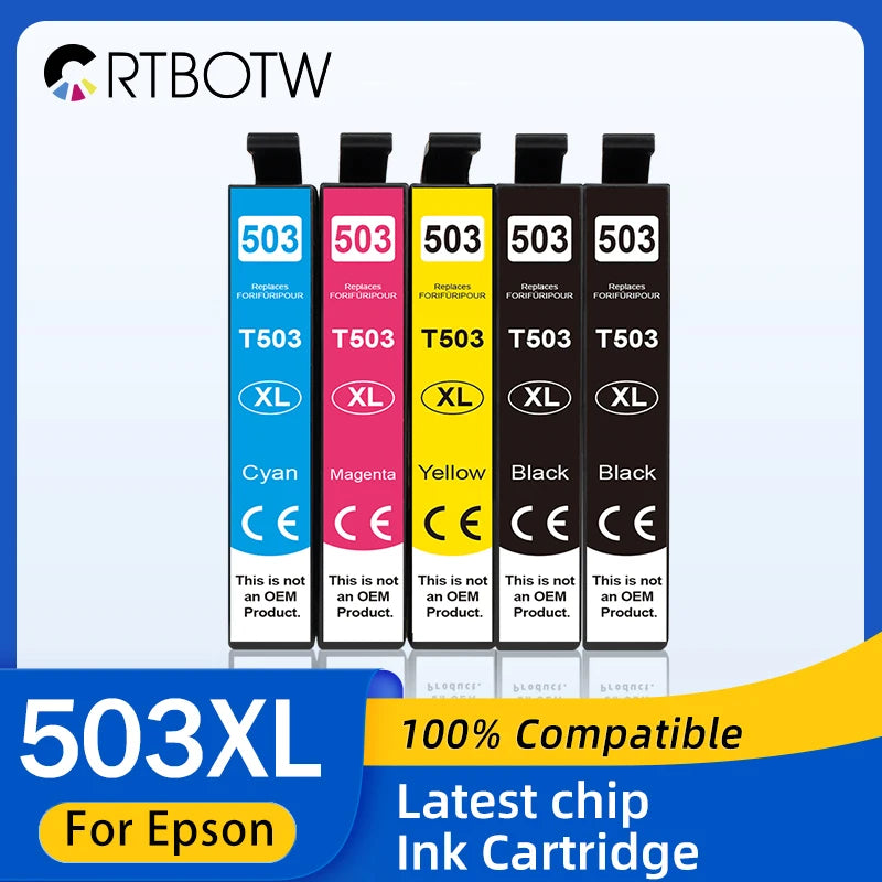 503XL Ink Cartridge Compatible For Epson T 503 T503 XL Epson503 Use XP 5200 5205 WF 2960DWF WF-2965DWF WorkForce Printer