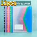 12 Pack A4 Expanding File Folders 11 Ring Binder Pockets Heavy Duty PP Plastic uses for school office document organizer
