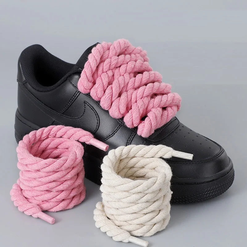 New Shoe Laces Thick Laces for Shoes Round Rope Wide Laces Sneakers Shoestrings XDr04