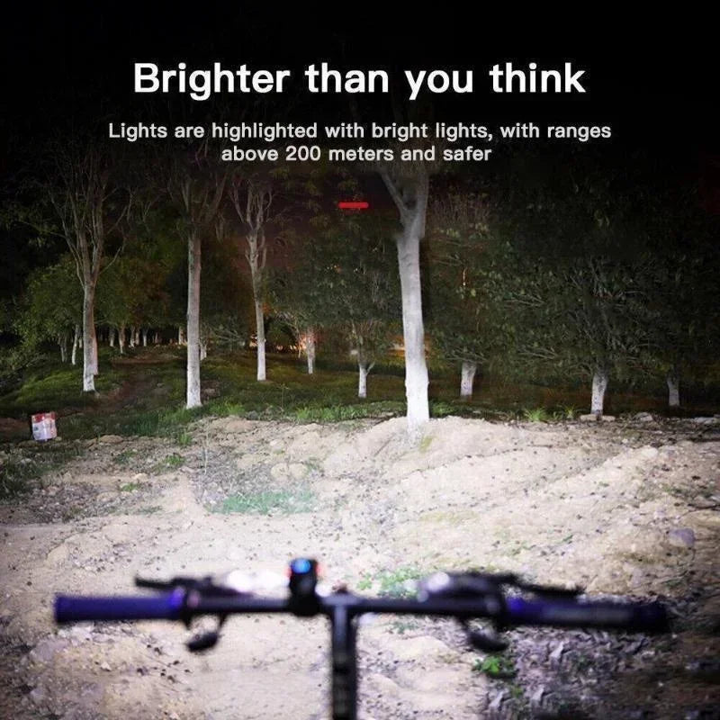 Super Bright Bike Light USB Rechargeable Bicycle Lamp Waterproof Front Headlight Flashlight Bicycle Light Bicycle Accessories