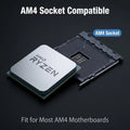 AMD Ryzen 3 3200G 4-Core 4-Thread 4.0GHz Boost AM4 Radeon Vega 8 Graphics CPU. Built-in GPU for gaming without a discrete card