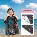 1Pc Baby Cartoon Bath Towel Colorful Game Print Cartoon Bath Towel Soft-Comfortable-Multifunctional Foldable Cartoon Toddler Towel Lightweight Pool Bath Beach Towel