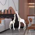 Nordic Room Decor, Giraffe Sculpture, Large Crafts, Floor Decoration, Creative Animal Statue, Resin Artwork, Home Decoration