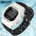 SANDA New Style Fashion Boys Girls Watches Waterproof LED Digital Watch Clock Lady G Style Sport Student Watch Relogio Feminino