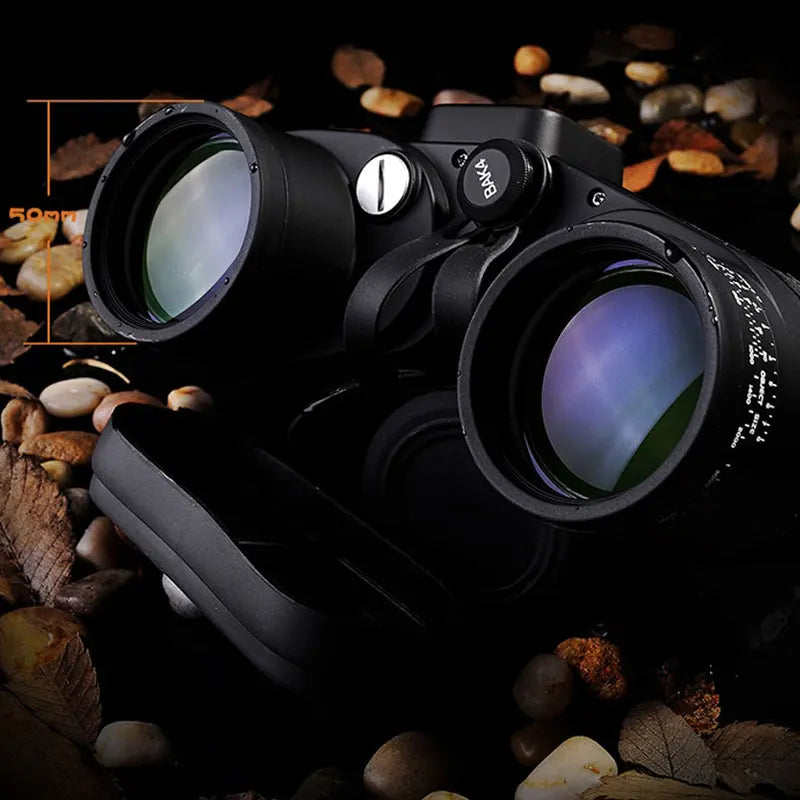 Navigation Telescope Boshile 10x50 Binoculars with Built-in Compass BAK4 Prism FMC Lens Fogproof Waterproof For Camping Hunting