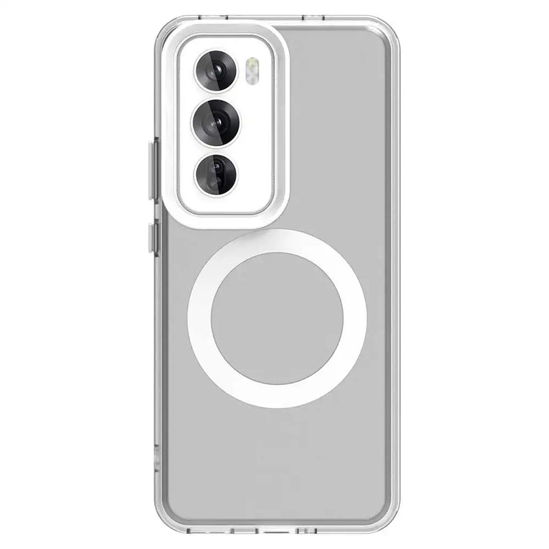 Magnetic For Magsafe Wireless Charge Cases For OPPO Reno 12 Pro Reno12 Reno12Pro 5G Shockproof Candy Color Bumper Cover