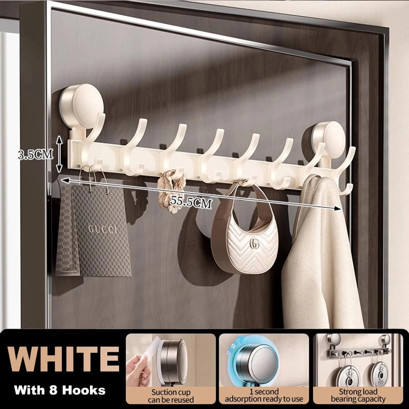 No Drill Wall Mount Door Hooks Suction Cup Robe for Kitchen Bathroom Adhesive Key - View 12 | SAMAG