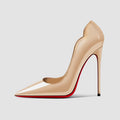 New Black High Heels for Women with Slim Heels, Pointed and sexy Professional White Plus Size Single Shoes