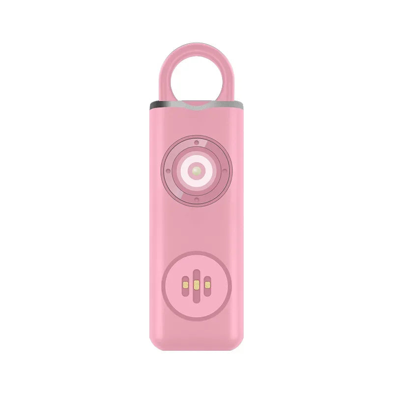 130dB Rechargeable Personal Alarm Keychain, LED Flash Emergency Security Alarm Portable Self-Defense Device for Women Student