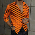 Men's multicolored Dot Geometric Pattern Dress Shirt | SAMAG