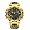 LIGE Electronic Men's Wristwatch Luxury LED Display Luminous Sports Man Watch Waterproof Military Quartz Alarm Date Watches Male