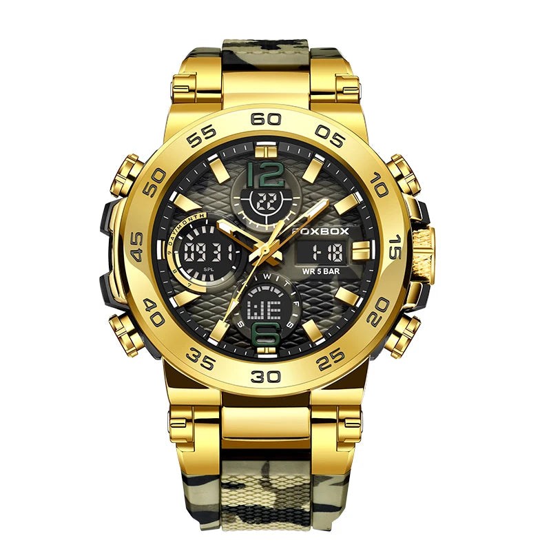 LIGE Electronic Men's Wristwatch Luxury LED Display Luminous Sports Man Watch Waterproof Military Quartz Alarm Date Watches Male