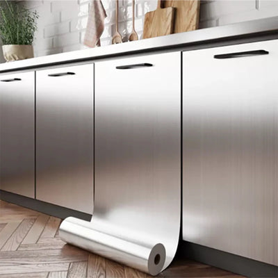 40cm metal brushed silver wall sticker stainless steel | SAMAG