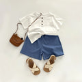 1 to 8 Years Summer Casual Kids Set Round Neck - View 5 | SAMAG