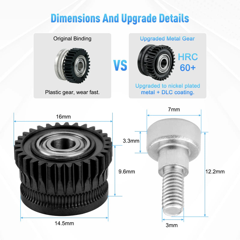 K1C All Metal EXtruder GEAR Filament Drive for Creality - Visuel 2 | SAMAG