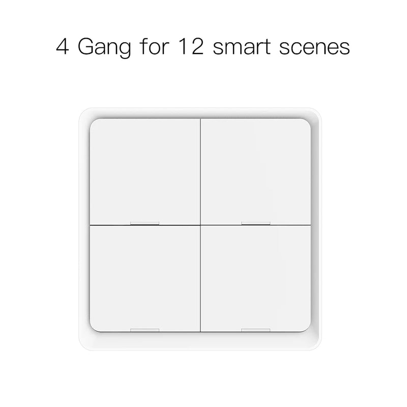 Moes ZigBee Wireless Scene Switch 12 control modes Handheld Push Button Setup Home Automation Scenario Tuya Smart Devices