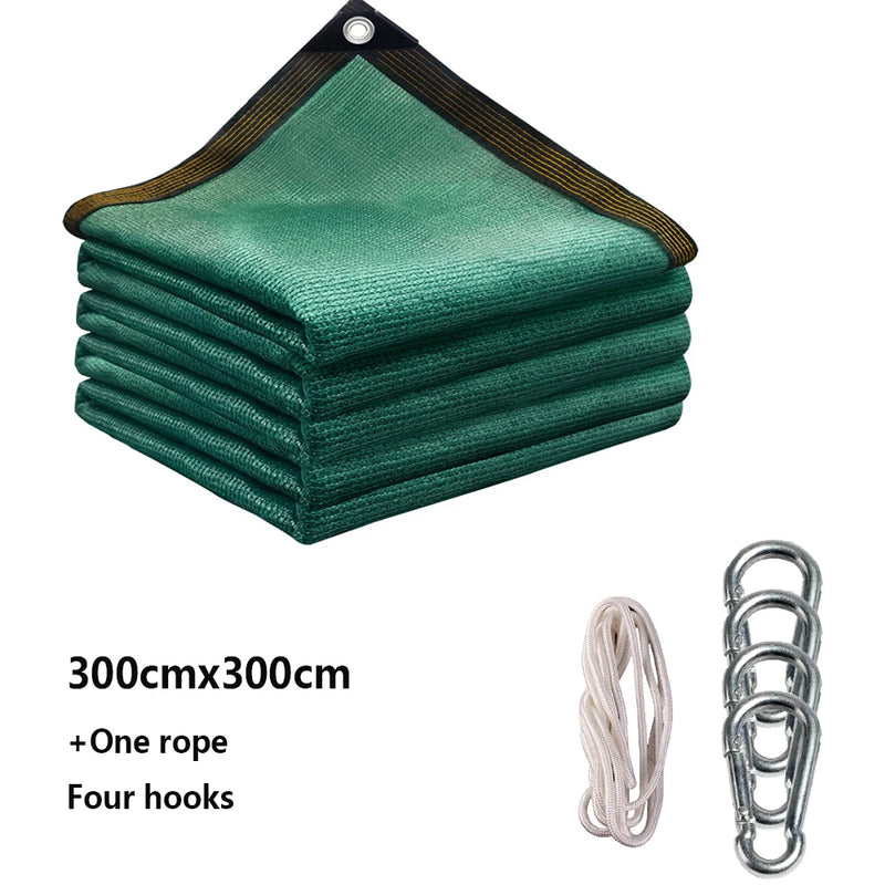 Green Shade Cloth Sun Net with Grommets Sunblock Mesh | SAMAG
