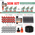 50-5M 1/4'' Hose Adjustable Drippers Automatic Watering Kit for Garden Greenhouse Home Outdoor Sprinkler Drip Irrigation System