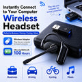 V1-3 Business Earphones with Charging Compartment Wireless Headphones Hanging Ear Bluetooth Earphones Single Ear with Detachable