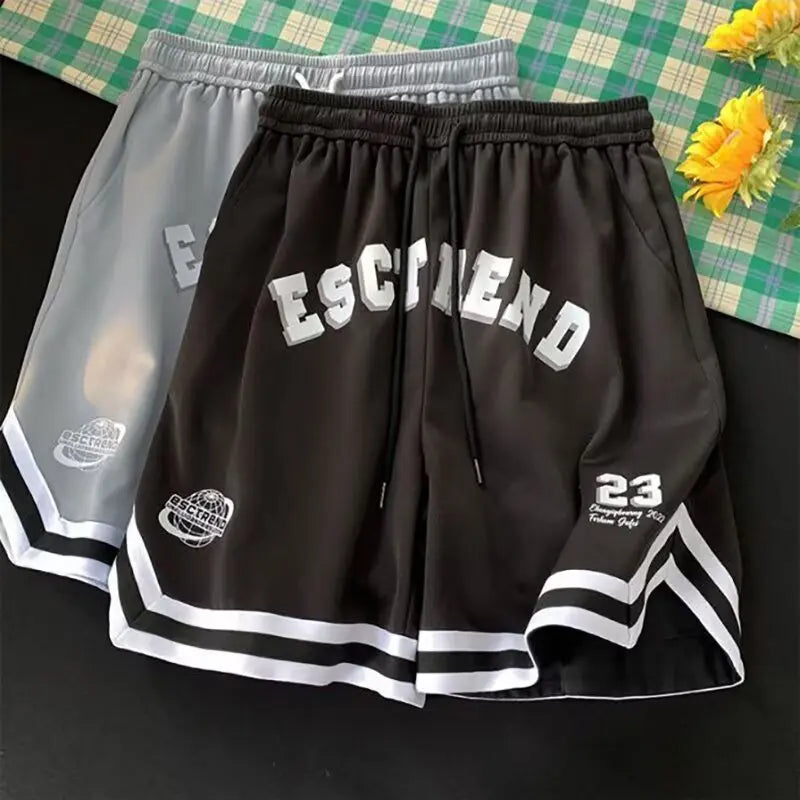 Summer American basketball shorts, cropped shorts, men's and women's breathable sports pants, big size, versatile and loose