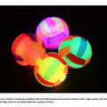 Glowing Bouncy Ball with Whistle Sound Elastic Chew Toy for Dogs Teeth Cleaning Massage Ball Safe Pet Toys Stress Relief Gift‌