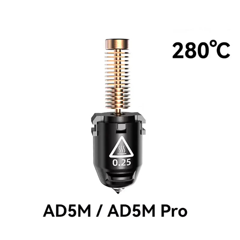 Original For Flashforge Adventurer AD5M nozzle/5M Pro Nozzle Kit Assembly Hotend 0.25/0.4/0.6/0.8mm High Speed Nozzle 3d Printer