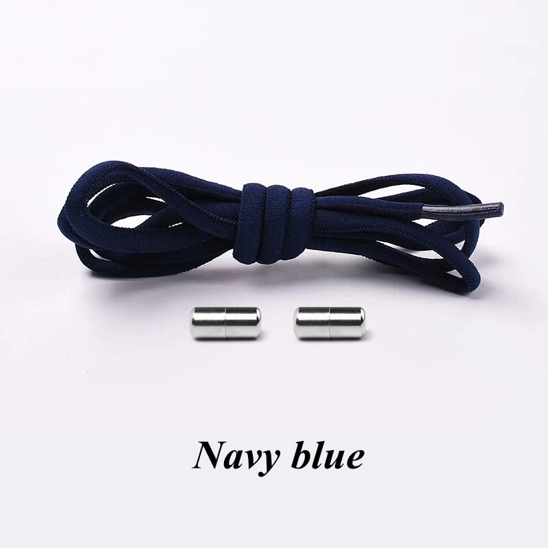 1/2/4 pairs Semicircle No Tie Shoelaces Elastic Sneakers shoelace Metal Lock Lazy Laces for Kid and Adult One size fits all shoe