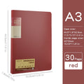 Thickened Light Retro Color A3 Document Folder Multi-color Matte Office Student 8K Large Portfolio Sketch Folder for Drawings