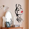 1 pc amazing salon dressed waterproof Wall Sticker Pvc Stickers Art Paper For home Bedroom Background