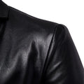 Spring and Autumn new men's leather jacket, British men's locomotive leather jacket