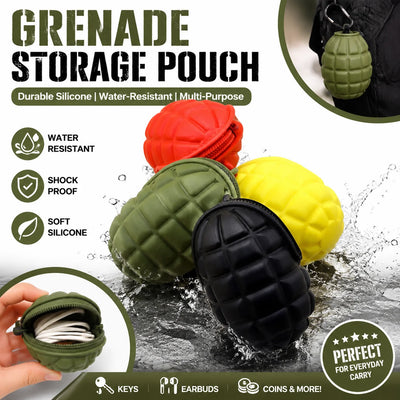 Creative Novelty Grenade Silicone Keychain Pendant Pouch | SAMAG