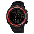 SANDA Fashion Men's LCD Digital Casual Date and Week Alarm Waterproof Sport Silicone Strap Military Electronic Watch