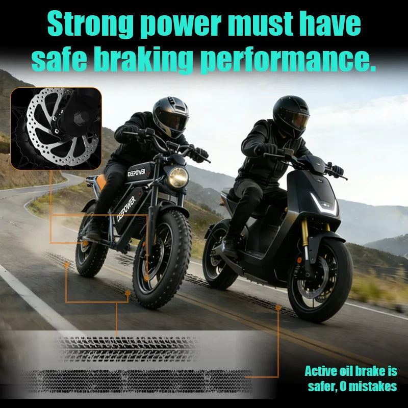 S8pro3500W brushless motor front and rear dual-drive electric bicycle, off-road motorcycle performance, commuting ride - E-Bike