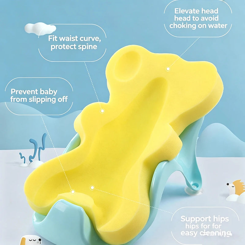 Baby Bath Cushion Sponge Soft Anti Slip Bathtub Head - View 3 | SAMAG