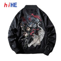 Men Women Bomber Jacket Dragon Tiger Embroidered Sukajan Padded Baseball Coat Japan Male Windrunner 2024 MA1 Spring Winter Z1A1