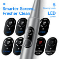 CURVY MOON Visible Ultrasonic Teeth Cleaner Electric Dental Scaler Tarter Calculus Plaque Removal Teeth Stains Cleaning Tools
