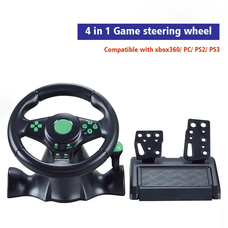 DATA FROG Racing Steering Wheel with Vibration and Pedals for  Switch  PS2 PS3 PS4 Xbox One PC  Gaming Simracing Car Pedal