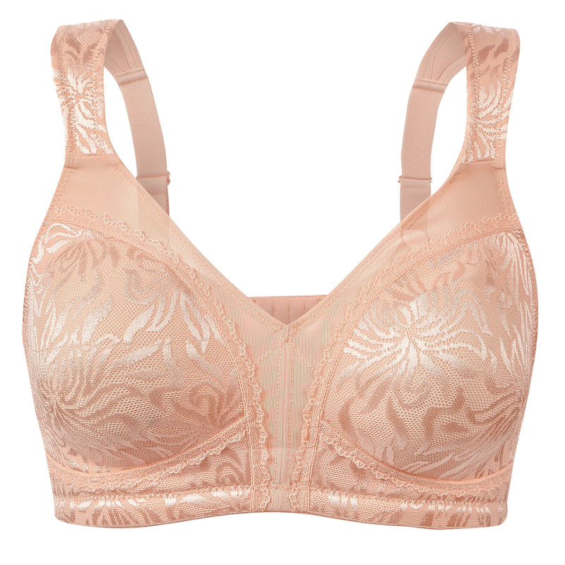 Wingslove Wireless Full Coverage Minimizer Bra - Plus Size, Multiple Sizes Available, Non-Padded Unlined Soft, Women's Everyday