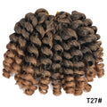 Ombre Braiding Hair Jumpy Wand Curl Crochet Braids Synthetic Crochet Hair Extension for Black Women Jamaican Bounce Curly Hair