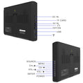 10 Inch Portable Digital TV 1920x1080 FHD LED Television Supports DVB-T2/ATSC/ISDB-T with Battery for Camping Caravan Car Home