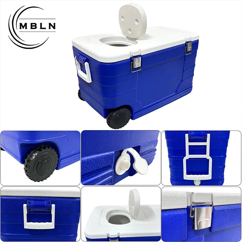 MBLN 52L Fishing Cooler Box with Wheels, Large Capacity - View 4 | SAMAG