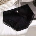 Charming lightweight lace underwear featuring a bowknot for women ideal for home relaxation and casual outings