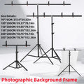 RP04 Backdrop Stand Photo Video Studio Background Stand Backdrop Support System Kit Photography Studio Scenery Shelf Frame Kit