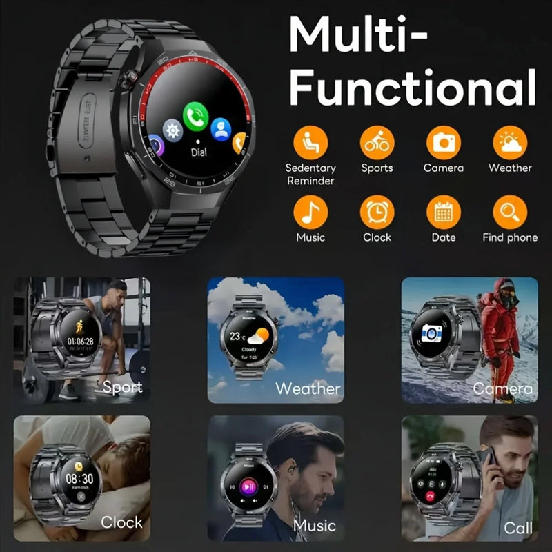 LAXASFIT Smart Watch 2026 New Bluetooth Call Fitness Tracking Music Playback Health Monitoring Smartwatch For Men Women